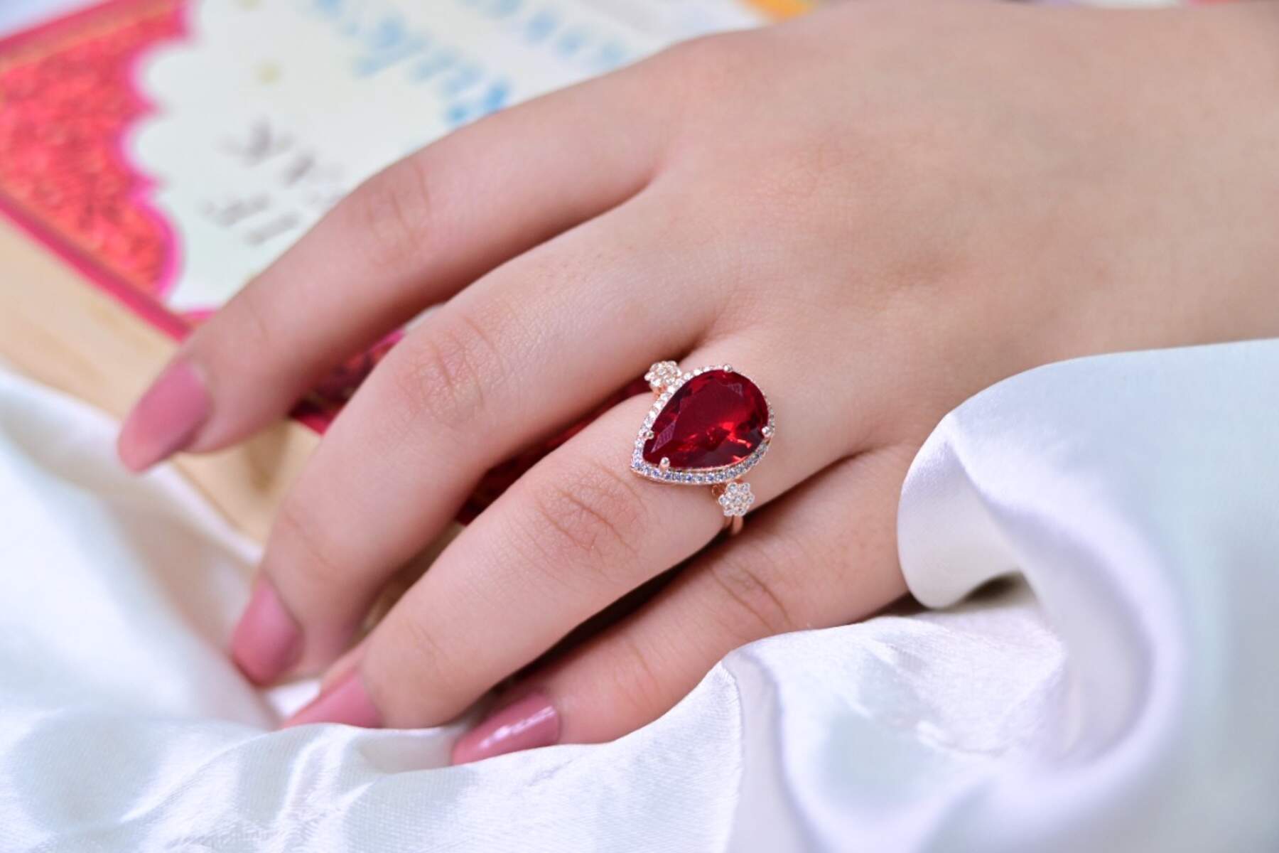 Glittering Rose Gold Ring