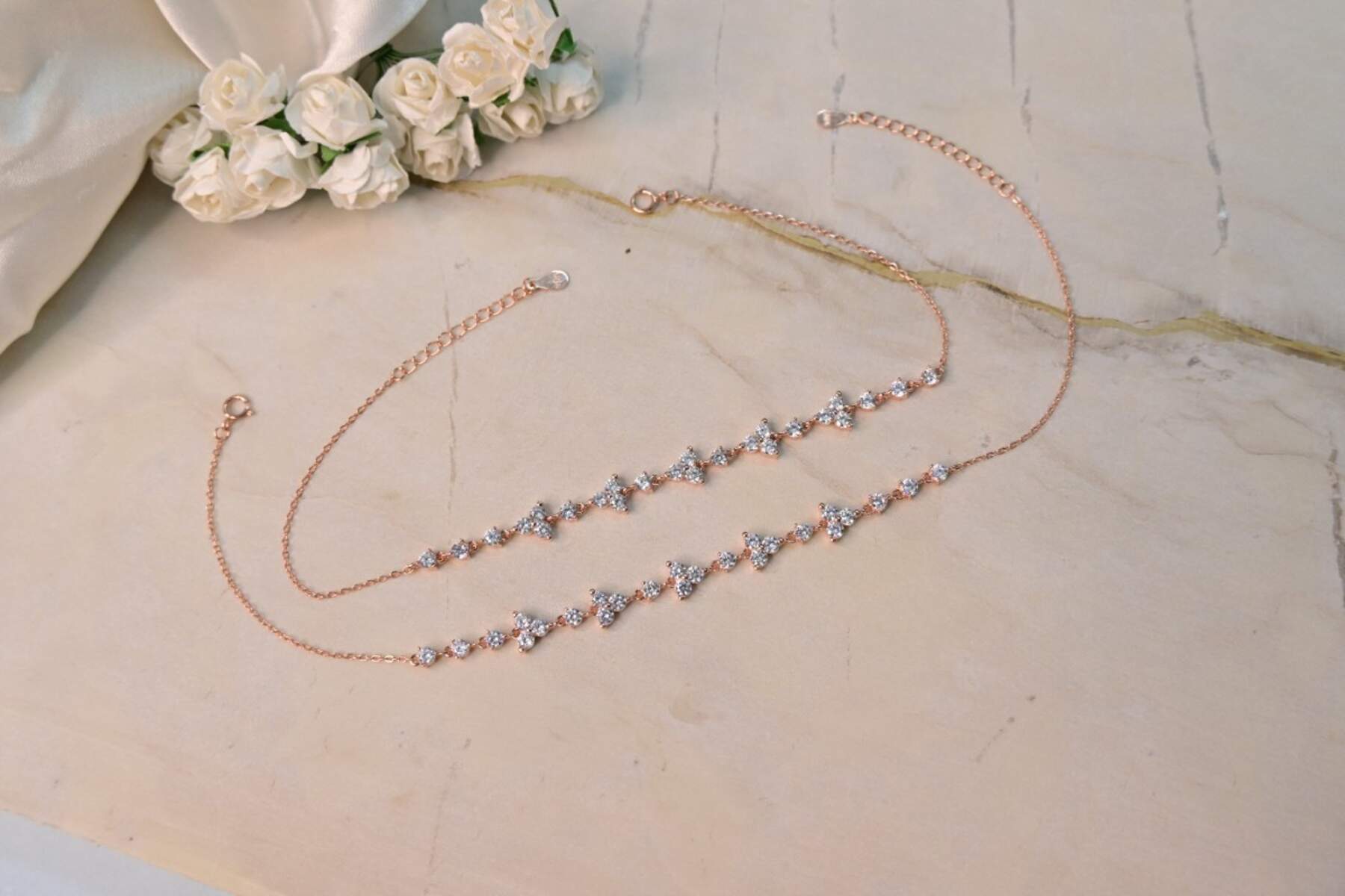 Elegant Rose Gold Anklets