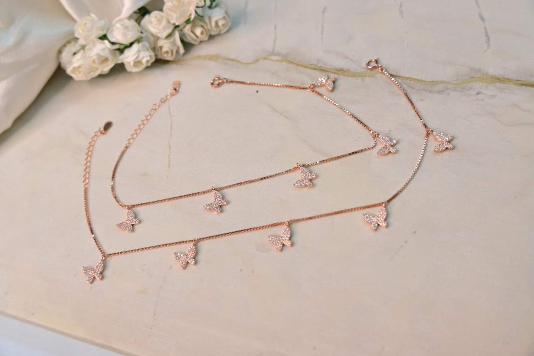 Butterfly Charm Anklets