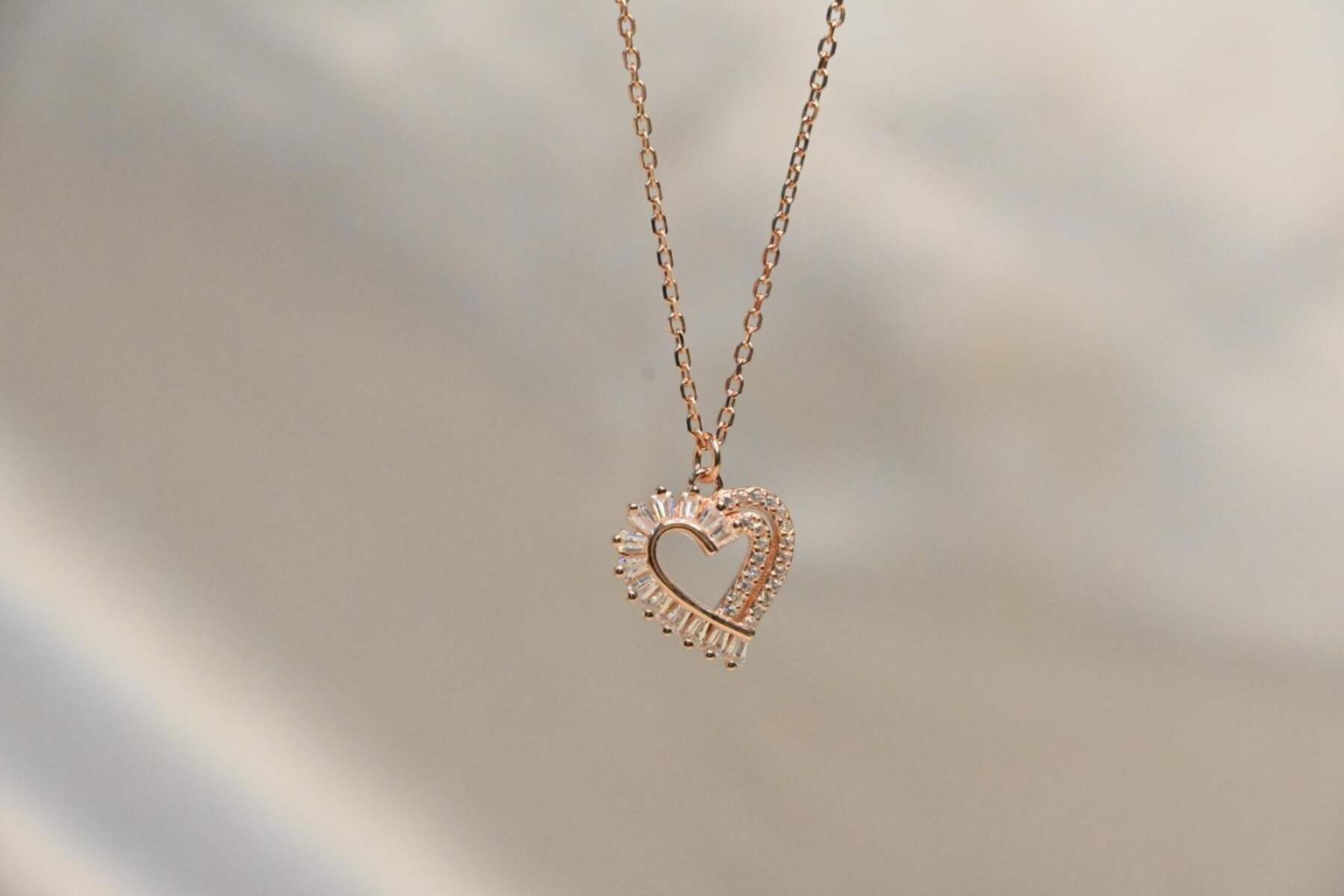 Rose Gold Heart Chain