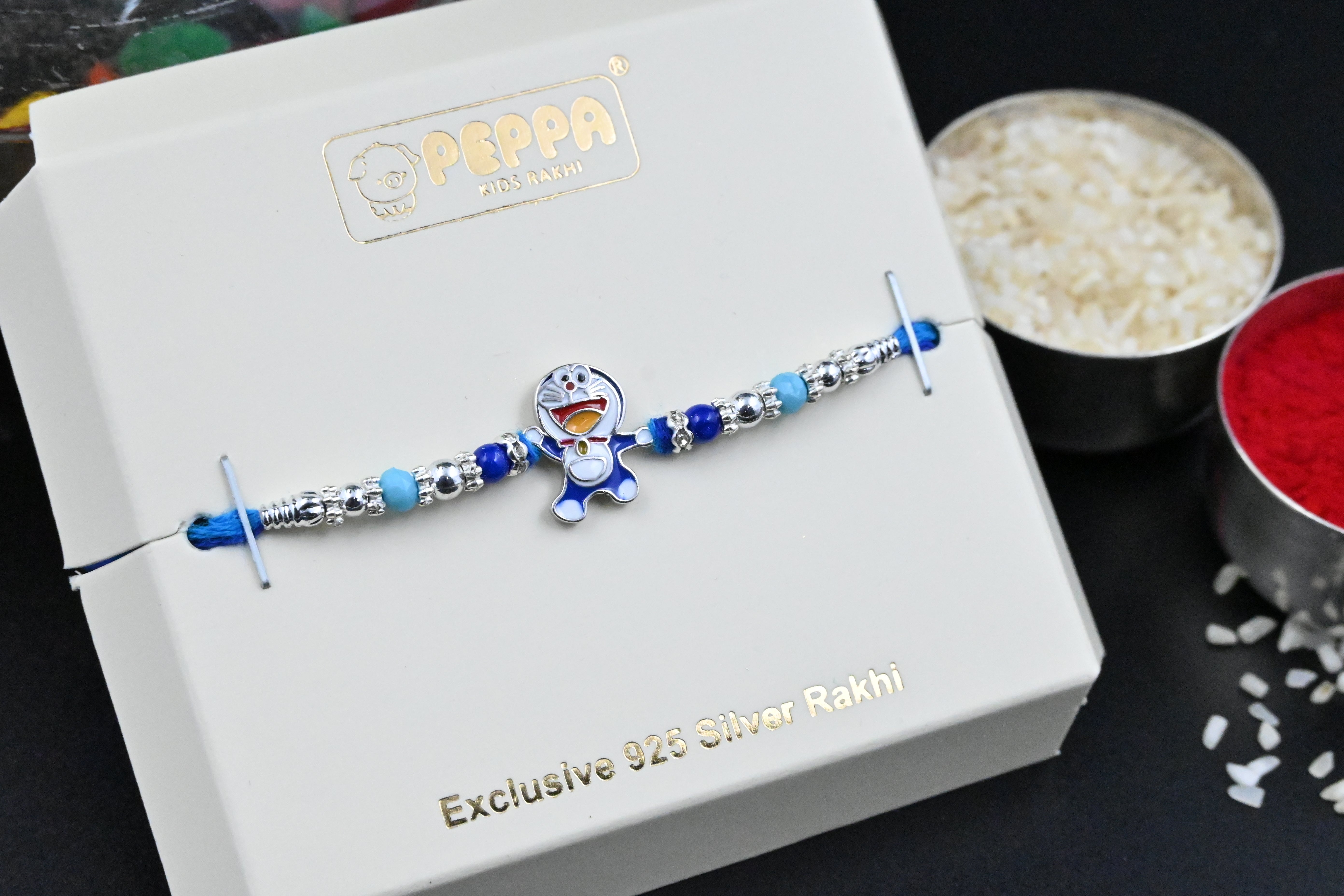 Silver Doremon Rakhi