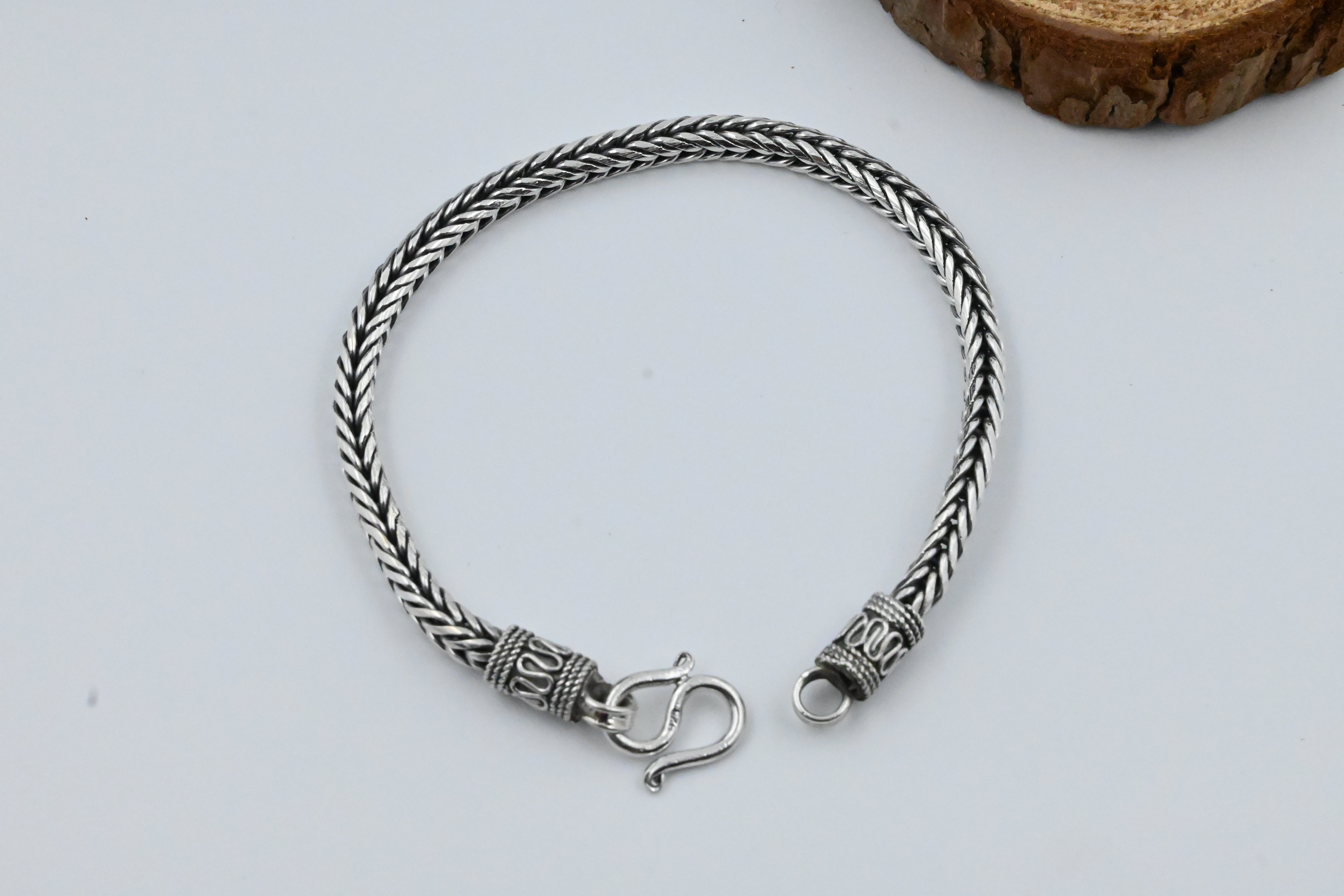 Oxidized Mens Bracelet
