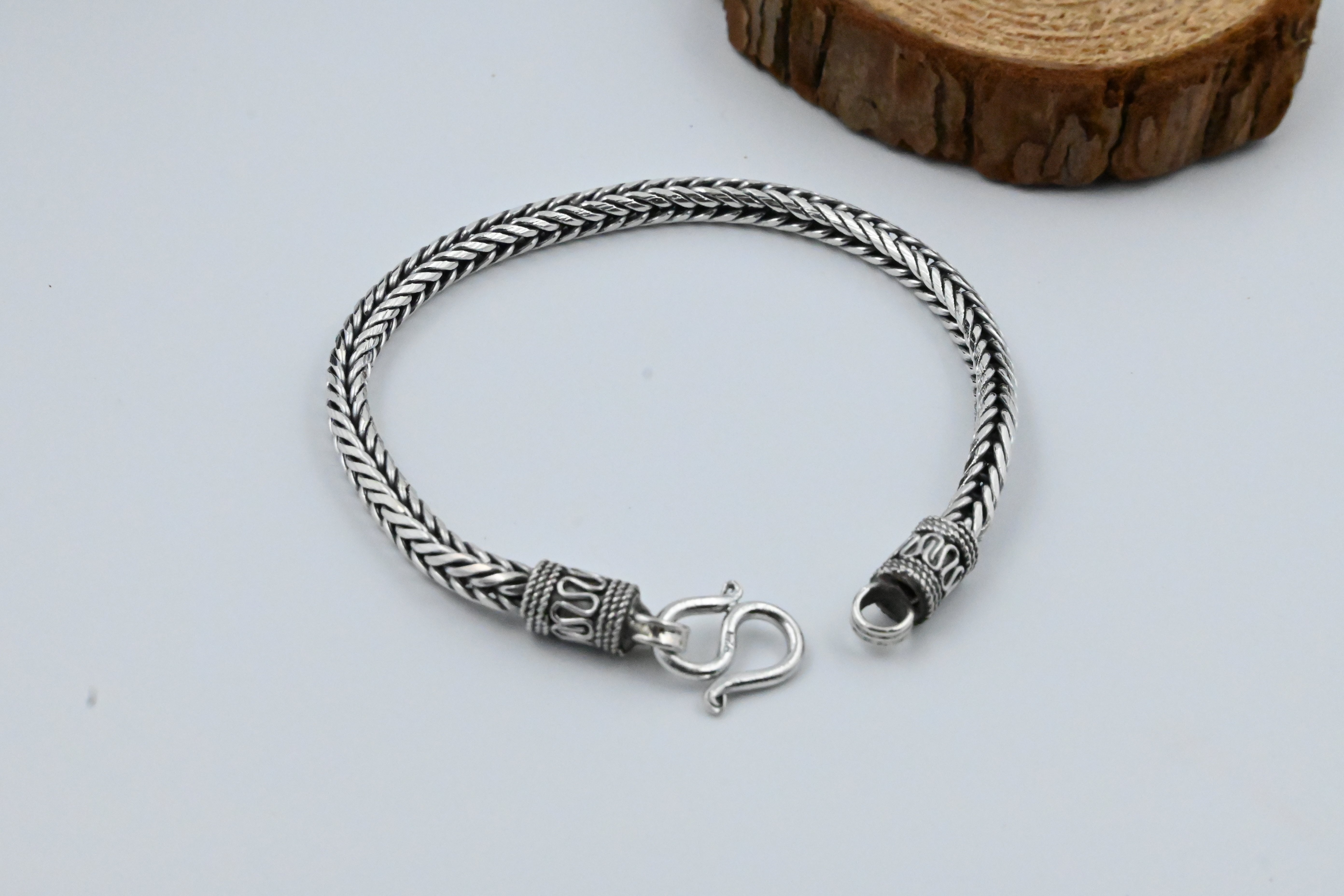 Oxidized Mens Bracelet