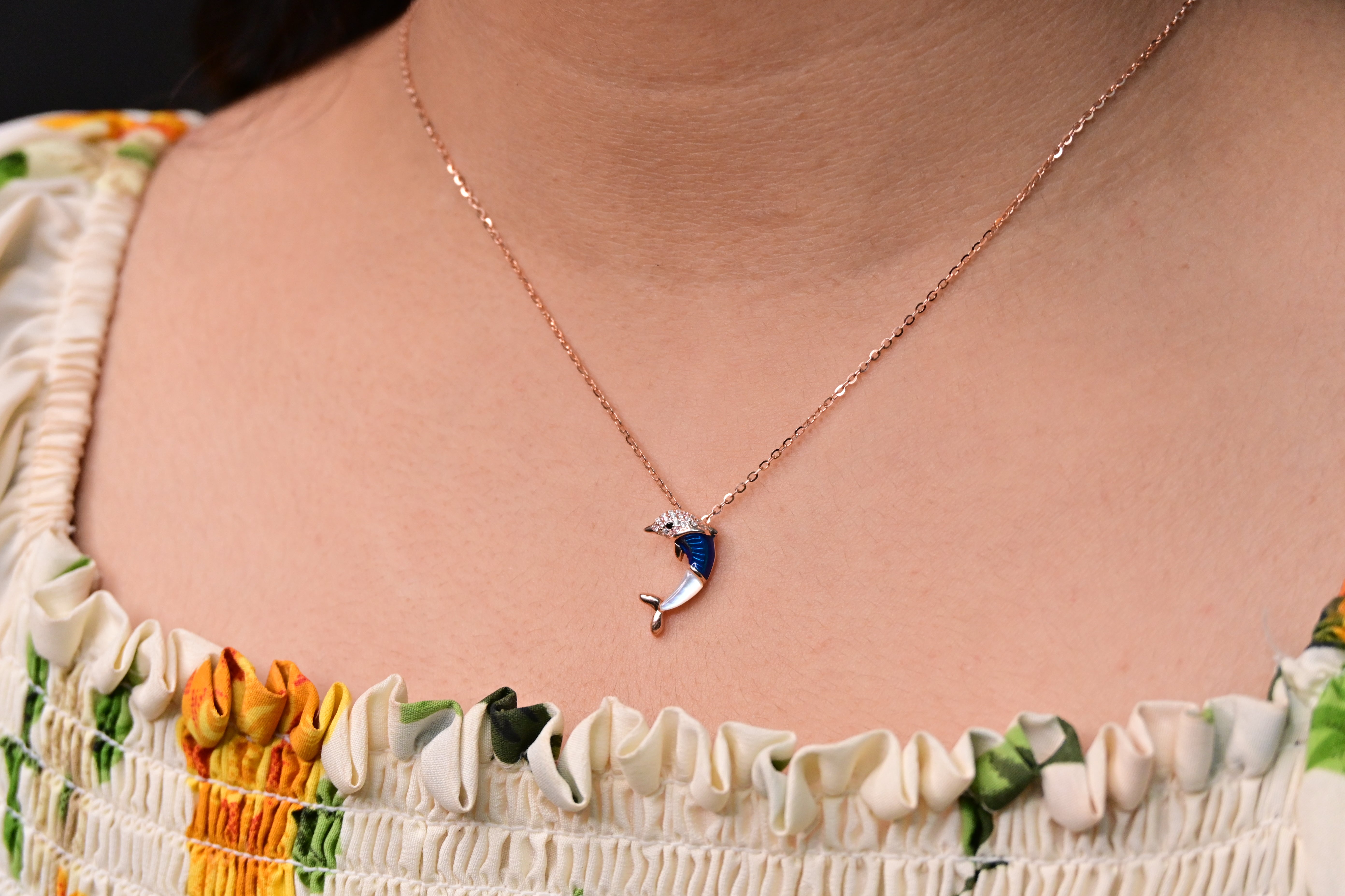 Cute Dolphin Pendent Chain