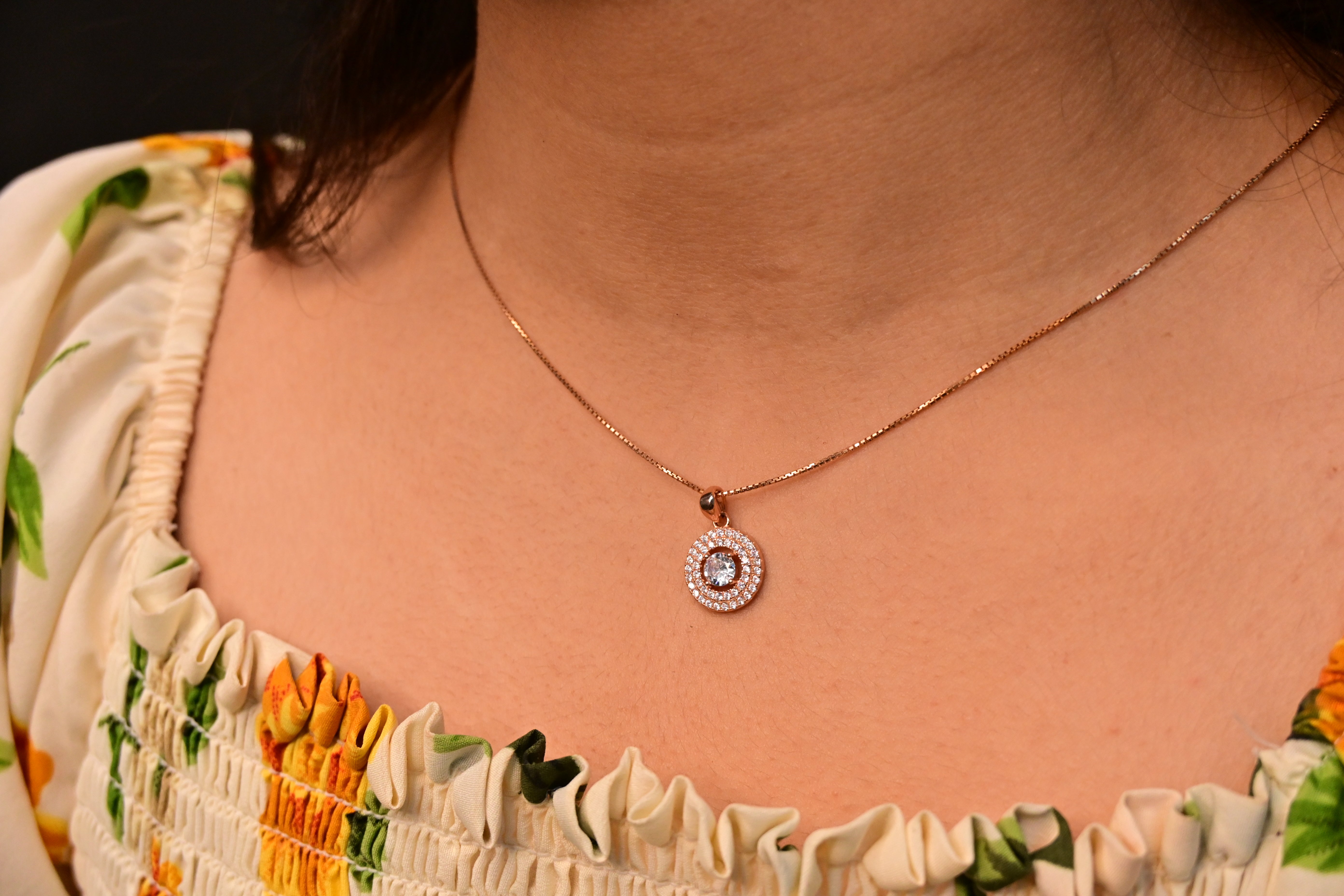 Classy Solitaire Rose Gold Set