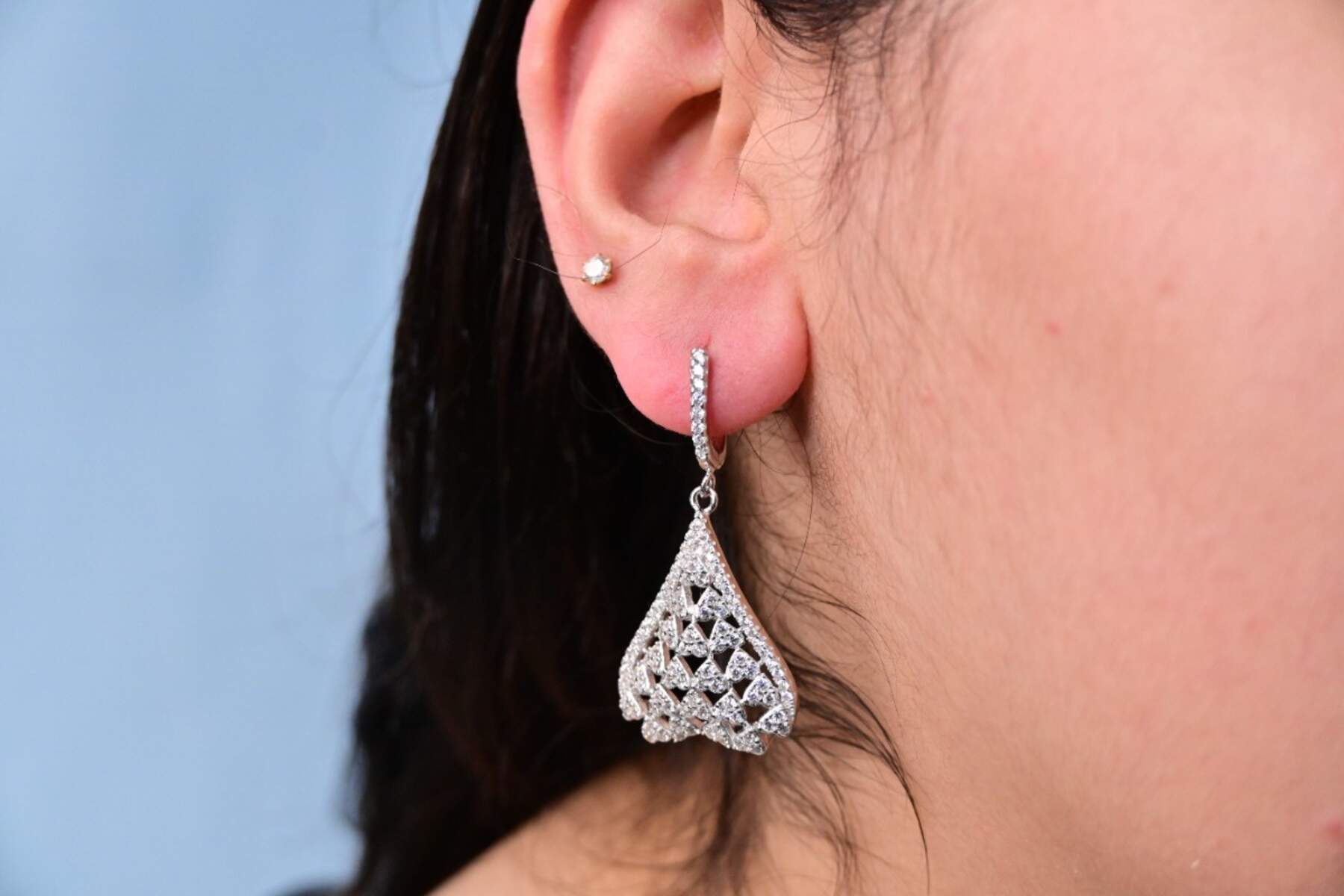 Shinning Silver Earrings